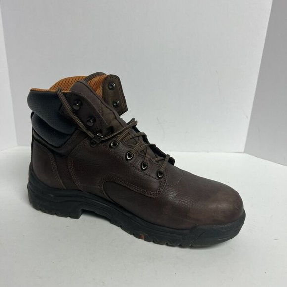Timberland Pro Mens 6” Titan Waterproof Boot Brown Size 11W - Picture 2 of 6